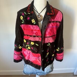 soft drapers and damons pink and black jacket